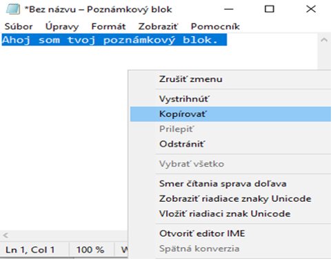 poznámkový blok